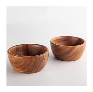 Bol à salade en bois de qualité supérieure pour servir des fruits à salade avec ustensiles, accessoire de salle à manger en bois naturel durable et élégant - Product Image 2