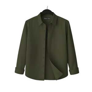 2025 nuevo de talla grande 100% algodón satén transpirable antiarrugas de alta calidad requisitos personalizados camisas de manga larga informales para hombres - Product Image 5