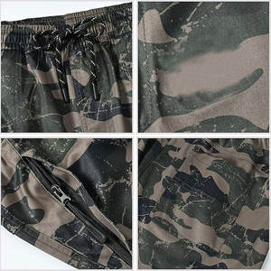 Short de bain confortable à la mode d'été pour hommes 100% coton maille tricotée Style décontracté impression par sublimation ceinture pratique - Product Image 5