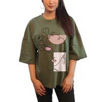 T-shirt en jersey uni pour femme, grande taille, décontracté, été, 100% coton, logo personnalisé imprimé, vente en gros, provenance du Bangladesh