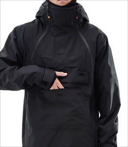 Veste Softshell matelassée personnalisée OEM au meilleur prix, imperméable, coupe-vent, à capuche, pour le ski d'hiver, la course à pied et un usage décontracté - Product Image 2
