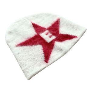 LOGO personnalisé hommes femmes unisexe hiver garder au chaud brossé tricot floue acrylique respirant imperméable caractère Street Style - Product Image 6