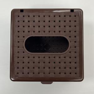 Boîte à mouchoirs carrée en plastique pour restaurants et familles-Design moderne et durable Impression de marque privée Fourniture en grande quantité - Product Image 2