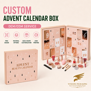 Boîte cadeau <span class=keywords><strong>calendrier</strong></span> de l'avent de Noël personnalisée de luxe avec fermeture magnétique pour parfums, cosmétiques, aliments - Product Image 1