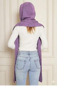 Bufanda con Capucha de Punto Texturizado Suave para Mujer, Cálida, Elegante y Cómoda, Estilo Otoño Invierno, Servicio ODM OEM - Product Image 5