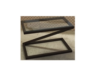 <span class=keywords><strong>Table</strong></span> basse en métal, nouveau look, noire, moderne, avec cadre en fer, <span class=keywords><strong>console</strong></span>, avec dessus en miroir trempé, pour la décoration de la maison et des hôtels - Product Image 1