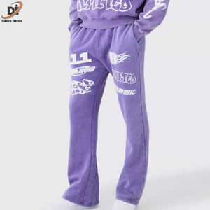 ชุดวอร์มผ้าฝ้ายสำหรับผู้ชายชุดวิ่งสองชิ้นสำหรับฤดูหนาวกางเกงพิมพ์ลายมีฮู้ดระบายอากาศได้ดี - Product Image 3