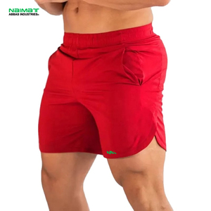 Nuevos pantalones cortos deportivos de secado rápido para hombre, pantalones cortos informales con estampado de cintura media para correr, pantalones cortos de culturismo para Fitness - Product Image 1