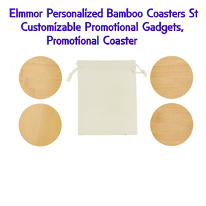Set di Sottobicchieri in Bambù Personalizzabili Elmor, Gadget Promozionali Personalizzabili - Product Image 2