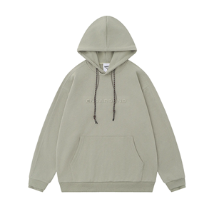 Full Zip Solid Winter Us Men Expression Print Kangaroo Pocket Drawstring Thermal 100% Cotton Hoodie - Product Image 2