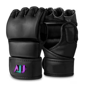 Guantes de Medio Dedo de Cuero de Alta Calidad para Entrenamiento de Boxeo, Diseño Ligero y Transpirable, Ajuste Cómodo, Agarre de Mano Largo - Product Image 1