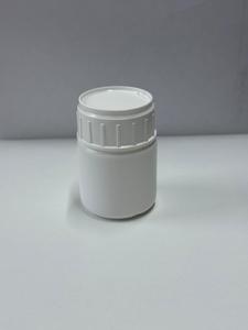 Botella de Plástico HDPE de 30 ml, Envase Redondo con Tapa de Rosca, Envase Médico Blanco, Logotipo Personalizado - Product Image 1