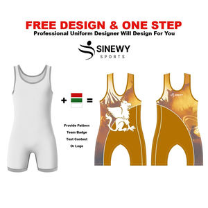 Maillot de lutte Grand uniforme de vêtements de sport Meilleur design Oem Vente en gros Combinaison de lutte en spandex pour hommes - Product Image 4