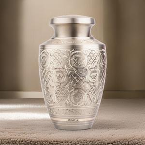 Solid Brass Luxury Premium Cremation Urn Adult Human Ashes <b>Keepsake</b> <b>Memorial</b> Decorative Funeral Urn Wholesale Price Metal Jars - Product Image 6