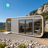 Casa Prefabricada Remota, Mini Casa, Cabaña Tipo Apple, Casa Contenedor de 20 pies y 40 pies, Cabaña Tipo Apple, Casa Contenedor para Dormir para Hotel