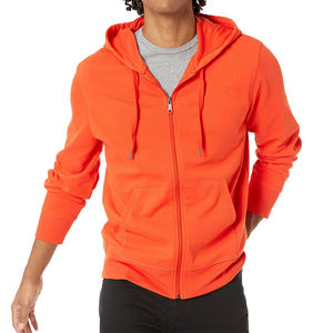 Sweat à capuche zippé en molleton de haute qualité avec logo personnalisé, créez vos propres sweats à capuche en molleton mélangé coton et logo pour homme - Product Image 1