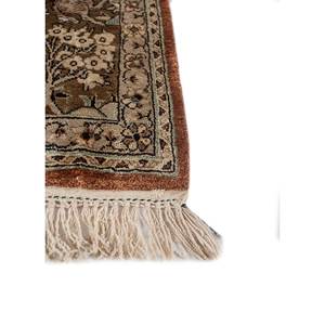 Tapis en soie noués à la main Gulmarg, grand tapis rectangulaire bohème vert avec imprimé abstrait animalier pour l'entrée de la maison, le couloir - Pae-5771 - Product Image 4