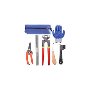 Vente en gros d'outils de maréchal-ferrant 8 chevaux personnalisés de haute qualité Kit d'habillage d'entretien des sabots équipement réutilisable de haute qualité - Product Image 1