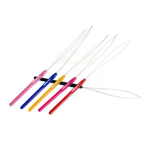 Stainless Steel Micro <b>Bead</b> <b>Threading</b> Needle Tool for Hair Extensions Ring Application and Salon Styling Use in Wholesale - Product Image 2