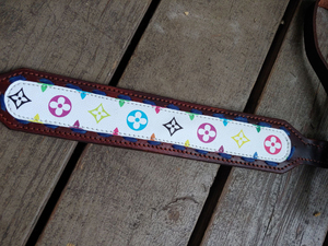 Meilleure qualité 100% cuir de vache Western Headstall et collier de poitrine ensemble avec goujon en cuivre fabricant en gros - Product Image 2