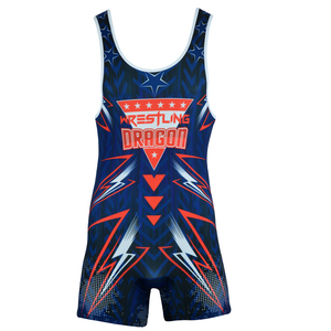 New Style Men's Wrestling Singlets Spandex/Polyester Breathable <b>Comfortable</b> Sublimated Printing Custom Colors Logos High Quality - Product Image 3
