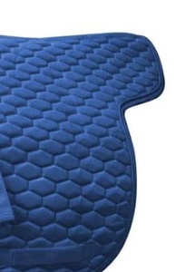 Vente chaude Premium bleu anglais tapis de selle confortable coton/polyester avec rembourrage en mousse souple pour l'équitation - Product Image 2