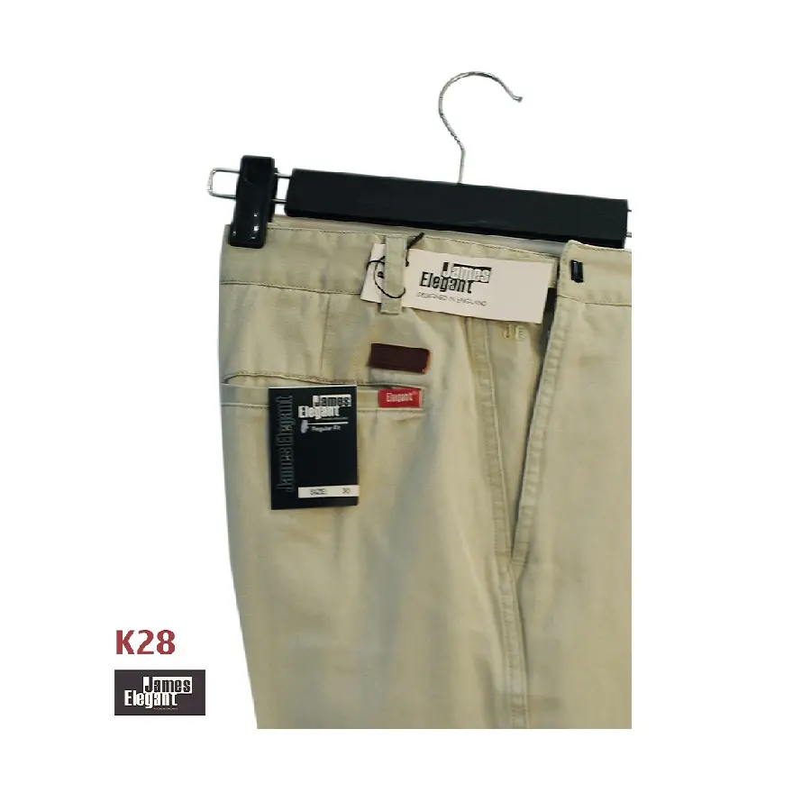 Pantaloni kaki all'ingrosso di alta qualità economici per uomo con stile aggiornato e tessuto confortevole e vari colori