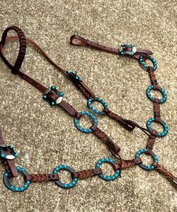 Ensemble d'équitation de rodéo d'entraînement équestre professionnel de haute qualité Design élégant en cuir occidental - Product Image 2