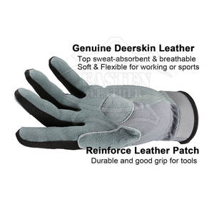 ถุงมือประกอบหนังสำหรับทำงานน้ำหนักเบาถุงมือประกอบออกแบบได้ตามต้องการ - Product Image 5