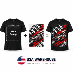 Camiseta de algodón peinado de 180g para hombre y mujer, diseño personalizado de fábrica estadounidense, para DTF - Product Image 1