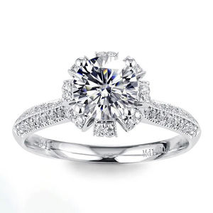 แหวนเงินแท้ 925 สำหรับผู้หญิง แหวนเพชรโมอิสซาไนต์ VVS คุณภาพสูง แหวนหมั้น แหวนแต่งงาน เพชรรับรองโดย IGI เครื่องประดับอัญมณีชั้นดี - Product Image 6