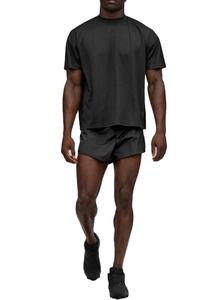 Custom <b>Men's</b> Woven Mesh Gym <b>Shirts</b> Polyester Training Running Fitness Workout <b>Muscle</b> Embroidered Logo <b>T</b>-<b>shirts</b> Anti-Pilling - Product Image 5