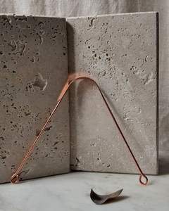 Limpiador de lengua de cobre puro para la rutina diaria de cuidado bucal, ayuda a eliminar toxinas y mejorar la limpieza bucal - Product Image 3