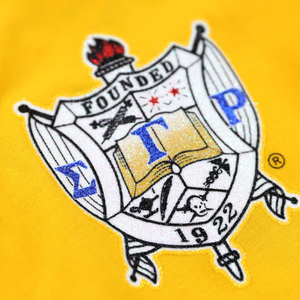 Camiseta de Manga Larga Sigma Gamma Rho Dorada para Mujer, Camiseta con Letras Griegas SGR, Top Deportivo, Ropa de Sororidad - Product Image 6