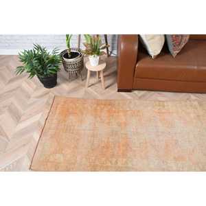 Turkish Vintage Rug 2.5x9.8 ft, Herki <b>Brown</b> Animal Print <b>Wool</b> Rug - Product Image 2