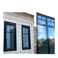 Ventanas Modernas de Aluminio para Exteriores, con Triple Aislamiento, Certificación Energy Star, Estilo Abatible, para Dormitorio de Villa