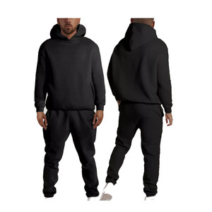 <b>Black</b> Own Design Custom Blank OEM Custom Made Jogging Tracksuit, <b>Men</b> Stylish Active Wear Winter Wear Own Logo Tracksuit - Product Image 1