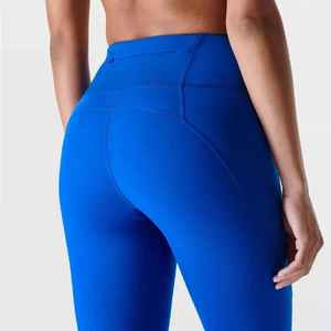 Wholesale OEM/ODM Custom <b>Cropped</b> Gym <b>Leggings</b> Sweat-Wicking & Quick-Drying Yoga <b>Leggings</b> for Women - Product Image 2
