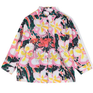 FANTASY WEAR 2026 Camisa Casual de Color Sólido para Mujer con Botones, Venta al Por Mayor y Logotipo Personalizado, Certificación CE - Product Image 1