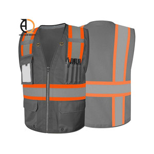 เสื้อกั๊กสะท้อนแสง เสื้อกั๊กความปลอดภัยแบบมองเห็นได้ชัดเจนสำหรับงานควบคุมและงานก่อสร้าง - Product Image 2