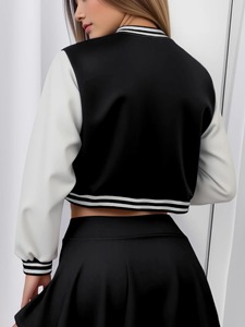 Nouvelles vestes élégantes Letterman pour femmes fabricant de vestes universitaires personnalisées veste universitaire coupe-vent en gros de qualité supérieure - Product Image 4