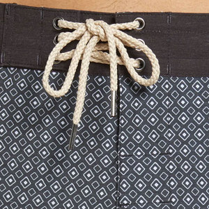 Pantalones Cortos de Playa para Hombre, Lona Gris Carbón, Estampado de Microdiamantes, Protección Solar UPF 50+, Secado Rápido, Impermeables - Product Image 5