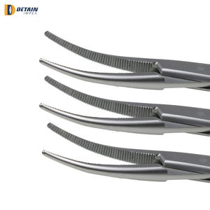 Pinzas Hemostáticas con Mango Dorado, Totalmente Dentadas, de Acero Inoxidable, Kit de Sutura con Bloqueo, Juego de Instrumentos de Alta Calidad con Certificación CE, Manual - Product Image 4