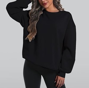 Sudadera de cuello alto para mujer Jersey informal de gran tamaño con ajuste cómodo Suelto - Product Image 3