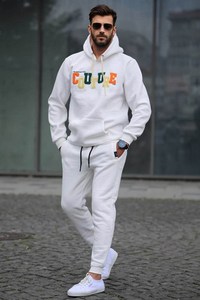 Vente en gros personnalisé hommes femmes élégant survêtement de haute qualité et sweat à capuche personnalisé trois plis polaire - Product Image 5