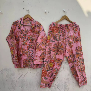 Conjunto de Pijama de Algodón Estampado para Mujer |   Conjunto de Pijama Transpirable para Dormir en Verano - Product Image 2