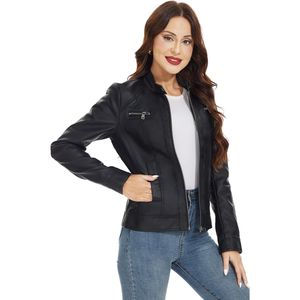 Chaqueta de Cuero con Relleno de Algodón de Punto Extra Grande, Color Personalizado, Servicio OEM, Fácil de Usar, para Mujer, Corta, para la Temporada de Invierno - Product Image 6