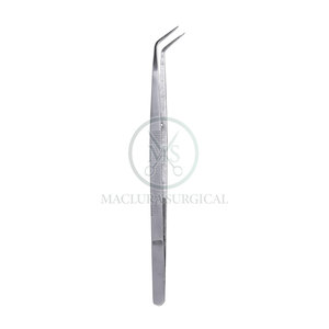 Stainless Dental Tweezers Straight Tip for Accurate <b>Grip</b> and <b>Control</b> Angled Dental Meriam Tweezers - Product Image 5