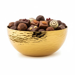 Elegante Tazón de Metal Dorado para Servir Dulces, Tazón de Chocolate de Metal de Gran Calidad, Exhibición de Postres, Suministros para Hoteles al por Mayor - Product Image 4