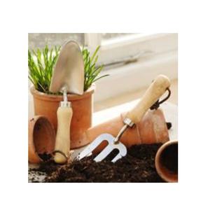 Juego de 3 herramientas de jardinería, cultivador de paleta para plantar con mangos de roble rojo hechos a mano para uso en el jardín doméstico a precio asequible - Product Image 2